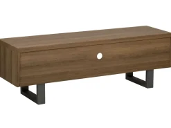 Movel De Tv Com 2 Portas Em Madeira Escura Timber