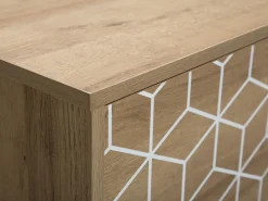 Movel De Tv Com 2 Portas E 2 Prateleiras Em Madeira Clara Torvi