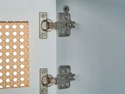 Movel De Tv Com 2 Portas E 2 Prateleiras Em Creme E Branco Parton