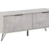 Movel De Tv Com 2 Portas Em Efeito De Betao Cinzento Halston
