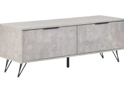 Movel De Tv Com 2 Portas Em Efeito De Betao Cinzento Halston