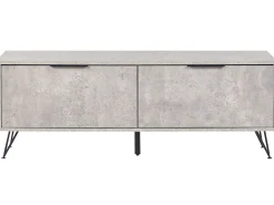 Movel De Tv Com 2 Portas Em Efeito De Betao Cinzento Halston