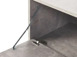 Movel De Tv Com 2 Portas Em Efeito De Betao Cinzento Halston