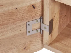 Movel De Tv Com 2 Portas E 4 Prateleiras Em Madeira Clara Chandler