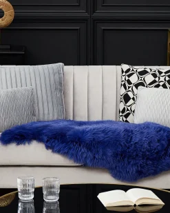 Pele De Ovelha Azul Marinho Uluru