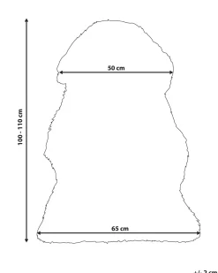 Pele De Ovelha Cinzento Claro Uluru
