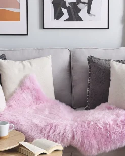 Pele De Ovelha Rosa Uluru