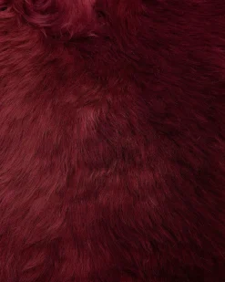 Pele De Ovelha Vermelho Escuro Uluru