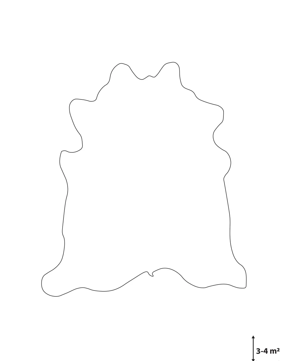 Pele De Vaca Em Preto E Branco Com 3-4 M² Nasqu