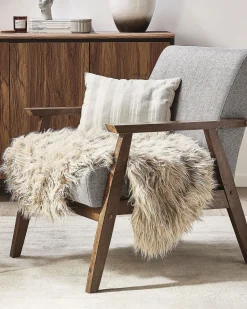 Pele Sintetica De Ovelha Creme Mungo