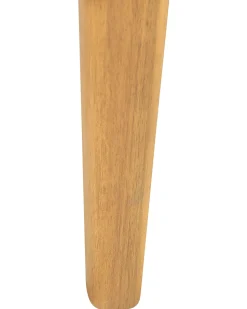 Poltrona De Jardim Com Repousa-Pes Em Madeira De Acacia Creme Baratti
