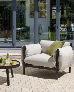 Poltrona De Jardim Em Aluminio Cinzento Claro Esperia