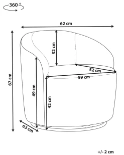 Poltrona Em Tecido Boucle Branco Davik