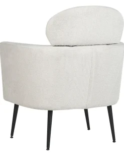 Poltrona Em Tecido Branco Soby