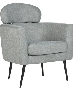 Poltrona Em Tecido Cinzento Soby