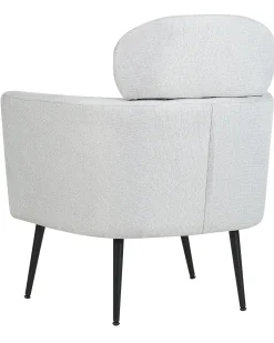 Poltrona Em Tecido Cinzento Claro Soby