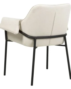 Poltrona Em Tecido Creme Arla