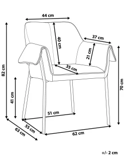 Poltrona Em Tecido Creme Arla