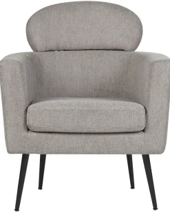 Poltrona Em Tecido Taupe Soby