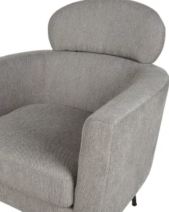 Poltrona Em Tecido Taupe Soby