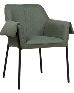 Poltrona Em Tecido Verde Escuro Arla