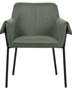 Poltrona Em Tecido Verde Escuro Arla