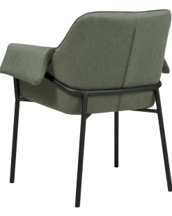 Poltrona Em Tecido Verde Escuro Arla