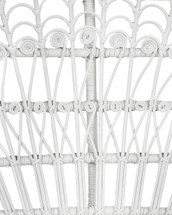 Poltrona Pavao De Rattan Branca Emmanuelle