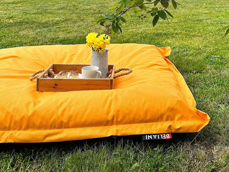 Pufe Almofada Amarelo 140 X 180 Cm Fuzzy