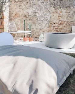 Pufe Almofada Cinzento Claro 140 X 180 Cm Fuzzy