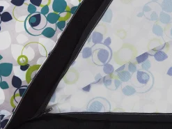 Pufe Almofada Com Padrao De Flores Multicolor 140 X 180 Cm Fuzzy