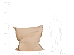 Pufe Almofada Cor De Areia 140 X 180 Cm Fuzzy