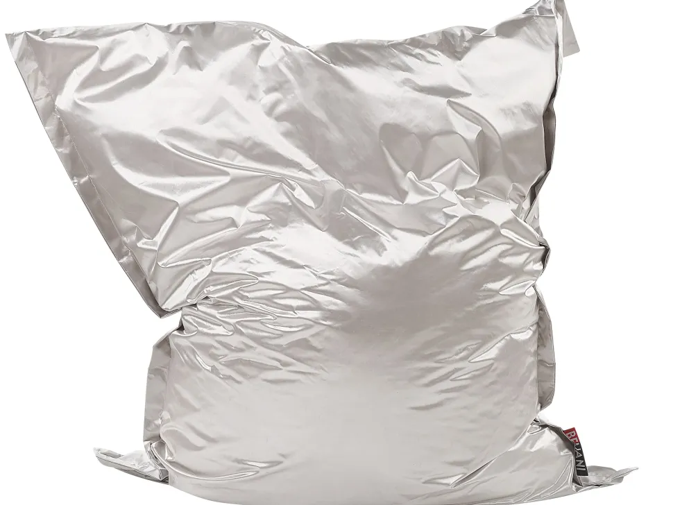 Pufe Almofada Prateado 140 X 180 Cm Fuzzy