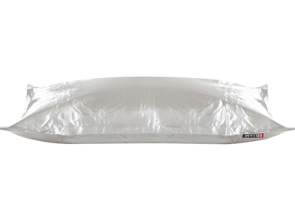 Pufe Almofada Prateado 140 X 180 Cm Fuzzy