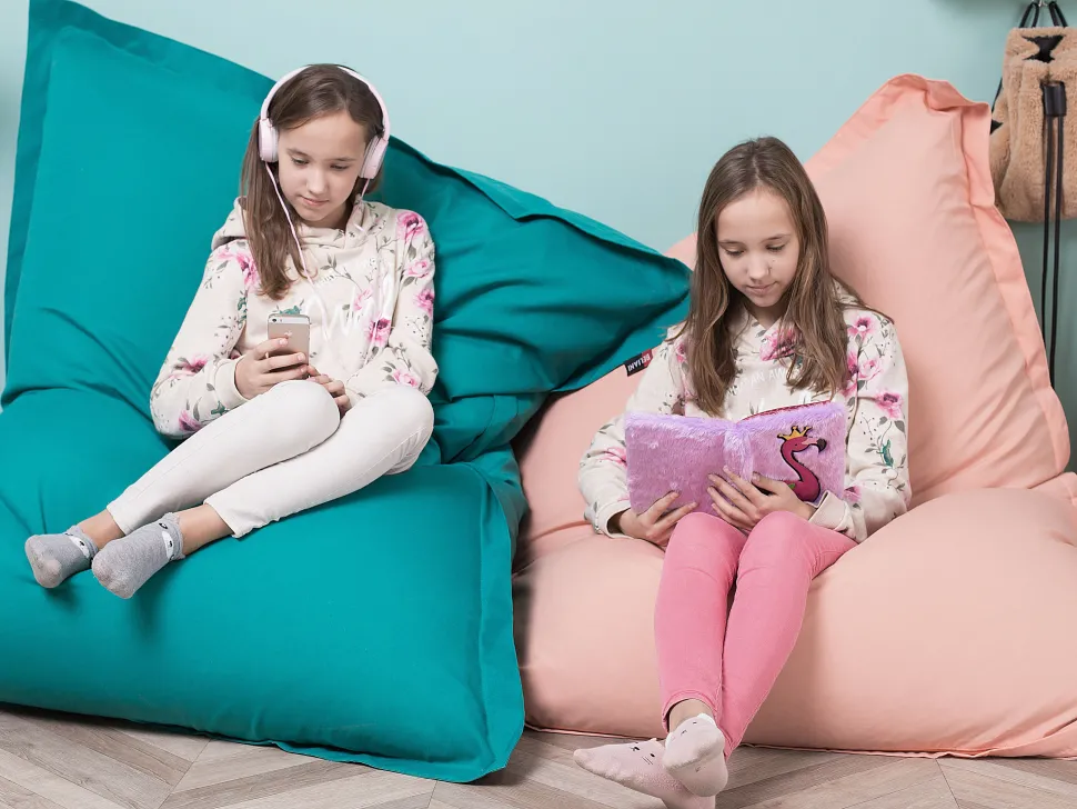 Pufe Almofada Rosa Claro 140 X 180 Cm Fuzzy