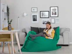 Pufe Almofada Verde Esmeralda 140 X 180 Cm Fuzzy