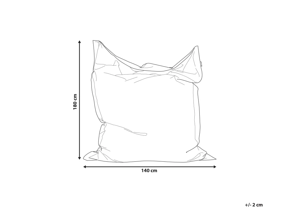 Pufe Almofada Verde Esmeralda 140 X 180 Cm Fuzzy