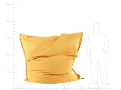 Pufe Almofada Xxl Amarelo 180 X 230 Cm Fuzzy