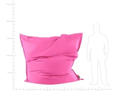 Pufe Almofada Xxl Rosa 180 X 230 Cm Fuzzy