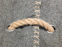 Pufe Poltrona Cinzento Linen Drop