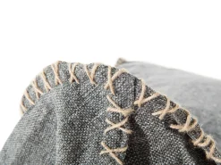 Pufe Poltrona Cinzento Linen Drop