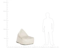 Pufe Poltrona Creme Drop