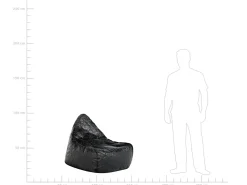 Pufe Poltrona Preto Drop
