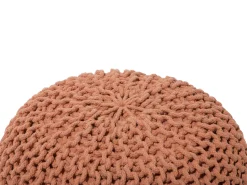 Pufe Redondo Em Tricot Cobre 40 X 25 Cm Conrad