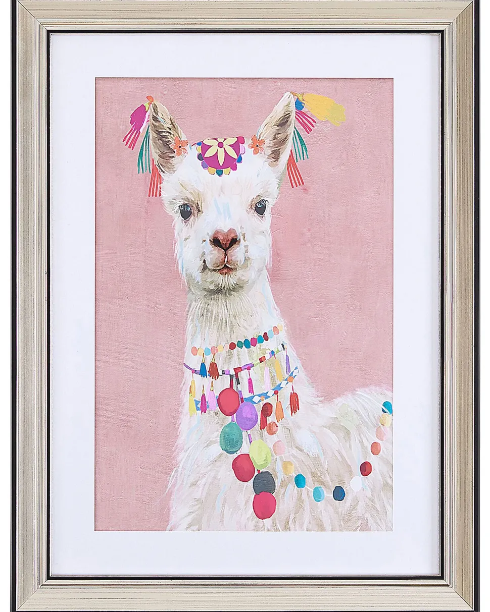 Quadro Com Moldura 30 X 40 Cm Rosa Balala