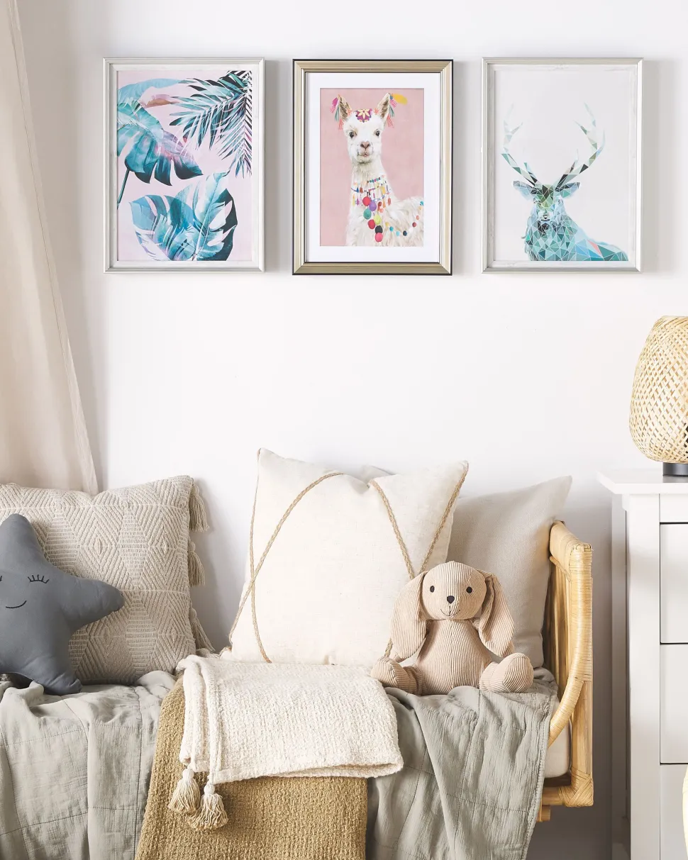 Quadro Com Moldura 30 X 40 Cm Rosa Balala