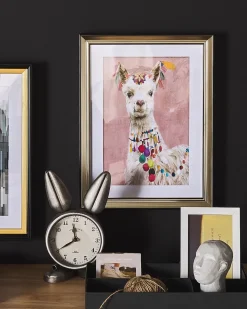 Quadro Com Moldura 30 X 40 Cm Rosa Balala