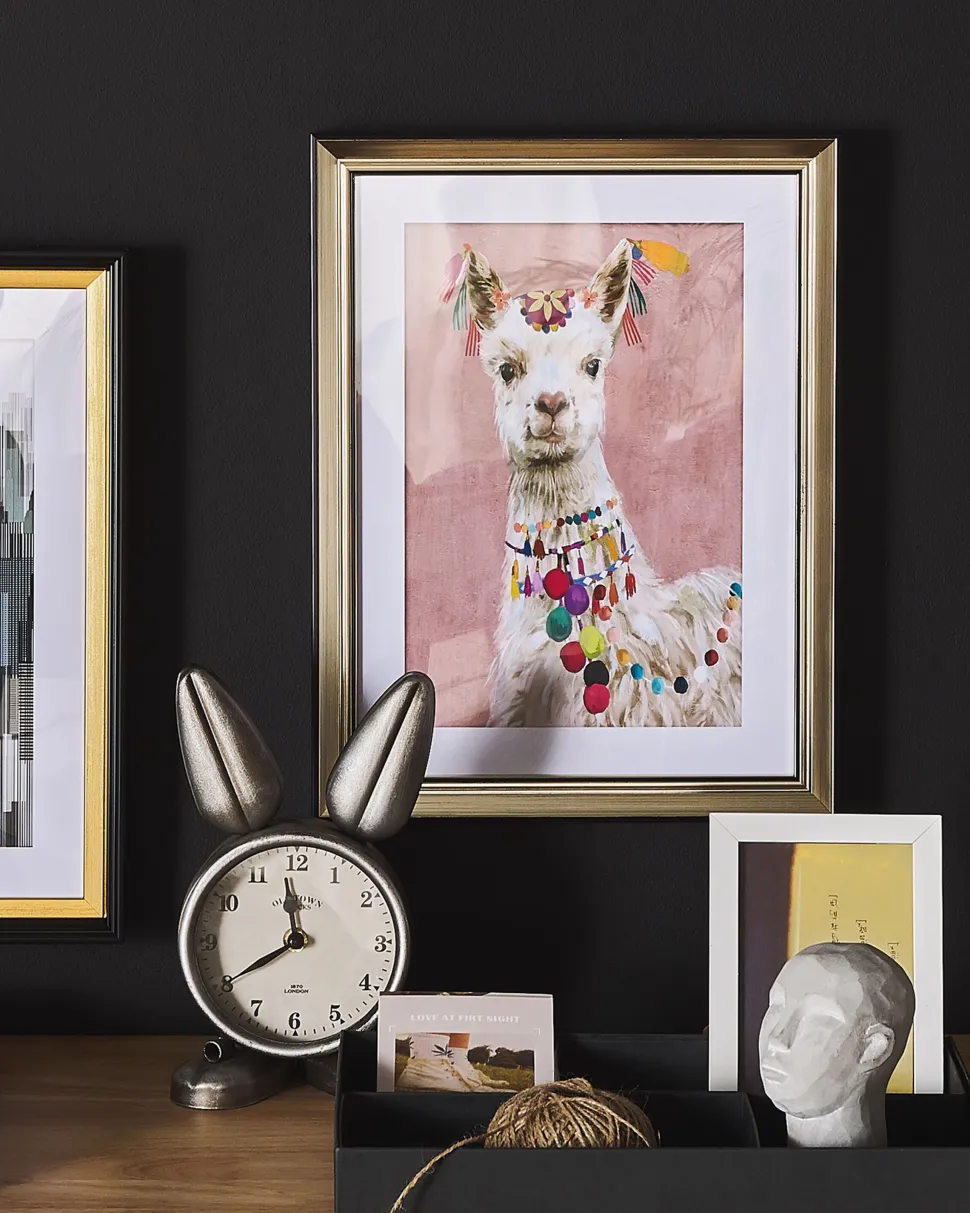 Quadro Com Moldura 30 X 40 Cm Rosa Balala