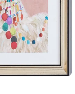 Quadro Com Moldura 30 X 40 Cm Rosa Balala