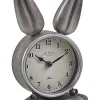 Relogio De Mesa Prateado 24 Cm Thusis